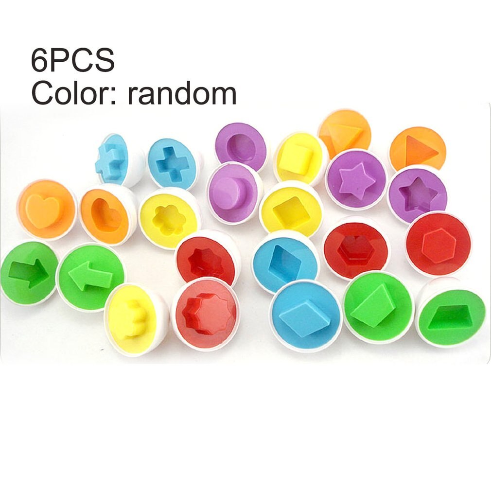 6pcs/set Eggs Toys Wise Pretend Puzzle Smart Eggs Baby Kid Egg Matching Puzzles for Children Learning Education Toys: Default Title