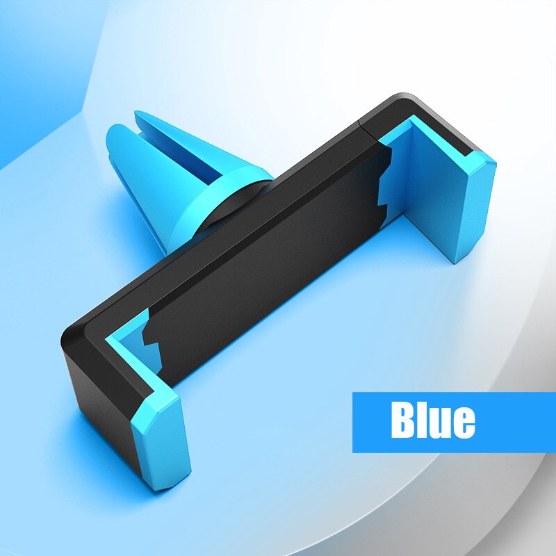 Auto Mobiele Telefoon Houder Air Vent Mount Stand Geen Magnetische Schaalbare Mobiele Telefoon Houder Voor Iphone 11 Steady Vaste Beugel ondersteuning: Blue
