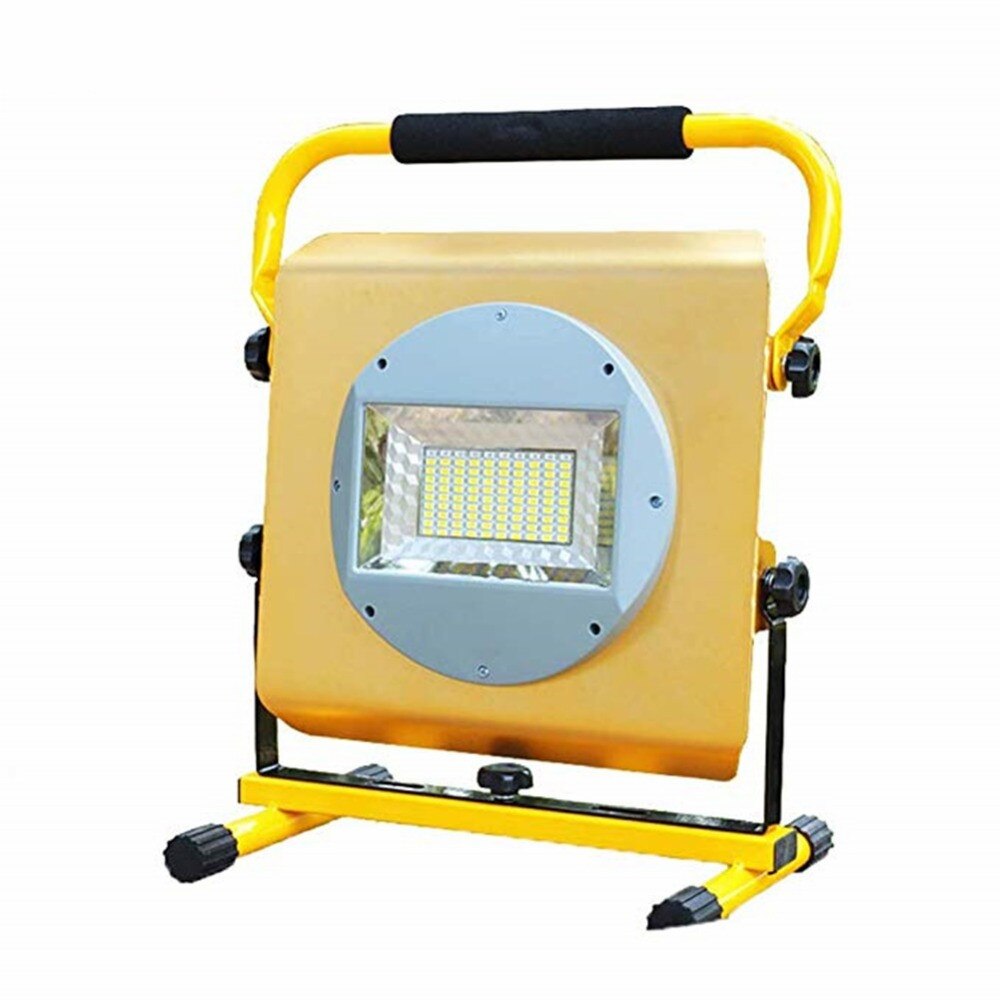 100W LED Portable Floodlight LED Emergency Light for Outdoor Activities Work Light Camping Light Rechargeable Lithium Batteries