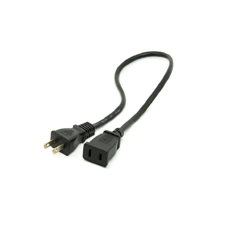 Usa uttak sparer strøm skjøteledning kabel 2- stift 2 uttak for nema 5-15p til nema 5-15r 50cm