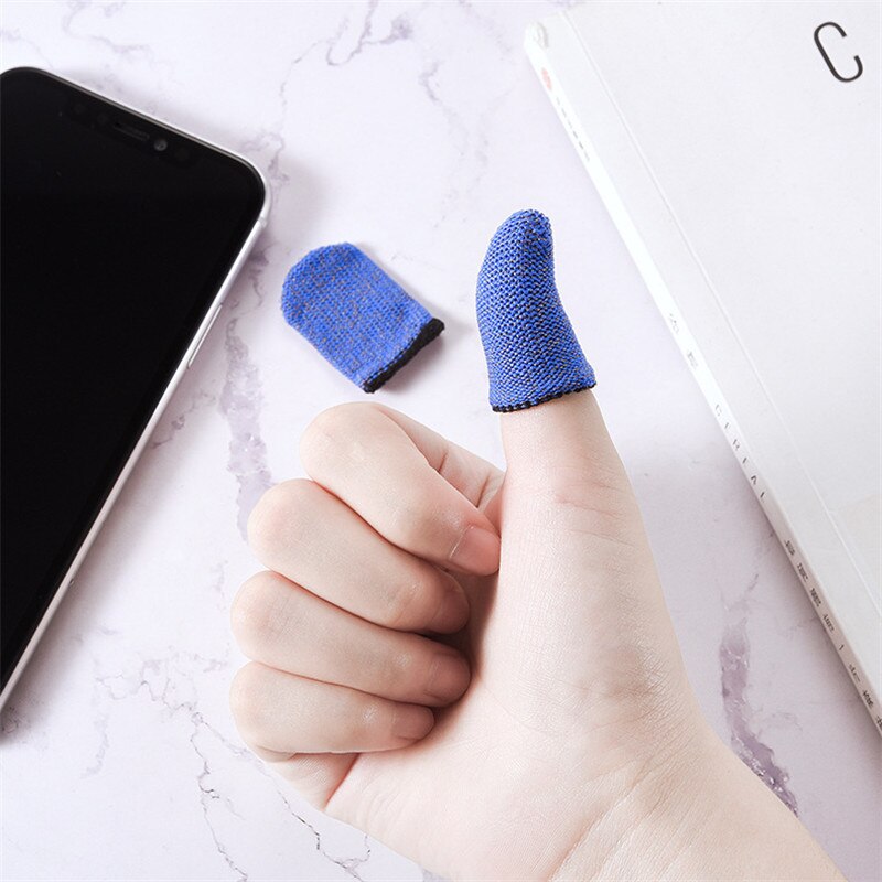 Sweatproof dito culla Ultra-sottile fibra d'argento Mangiare pollo punta delle dita finger sleeve Anti-scivolo piedi artefatto fatto A Mano