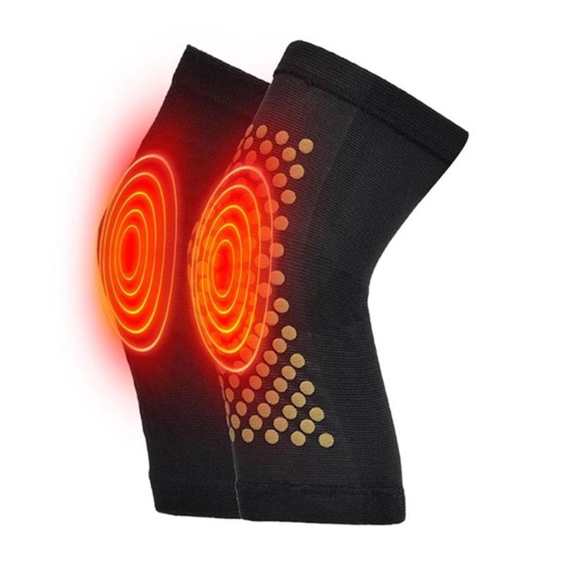 1 Pair Riscaldamento Autonomo Ginocchiere Artrite Brace Supporto Rotula del Ginocchio Maniche Pastiglie Terapia Magnetica Ginocchiera Sollievo Dal Dolore