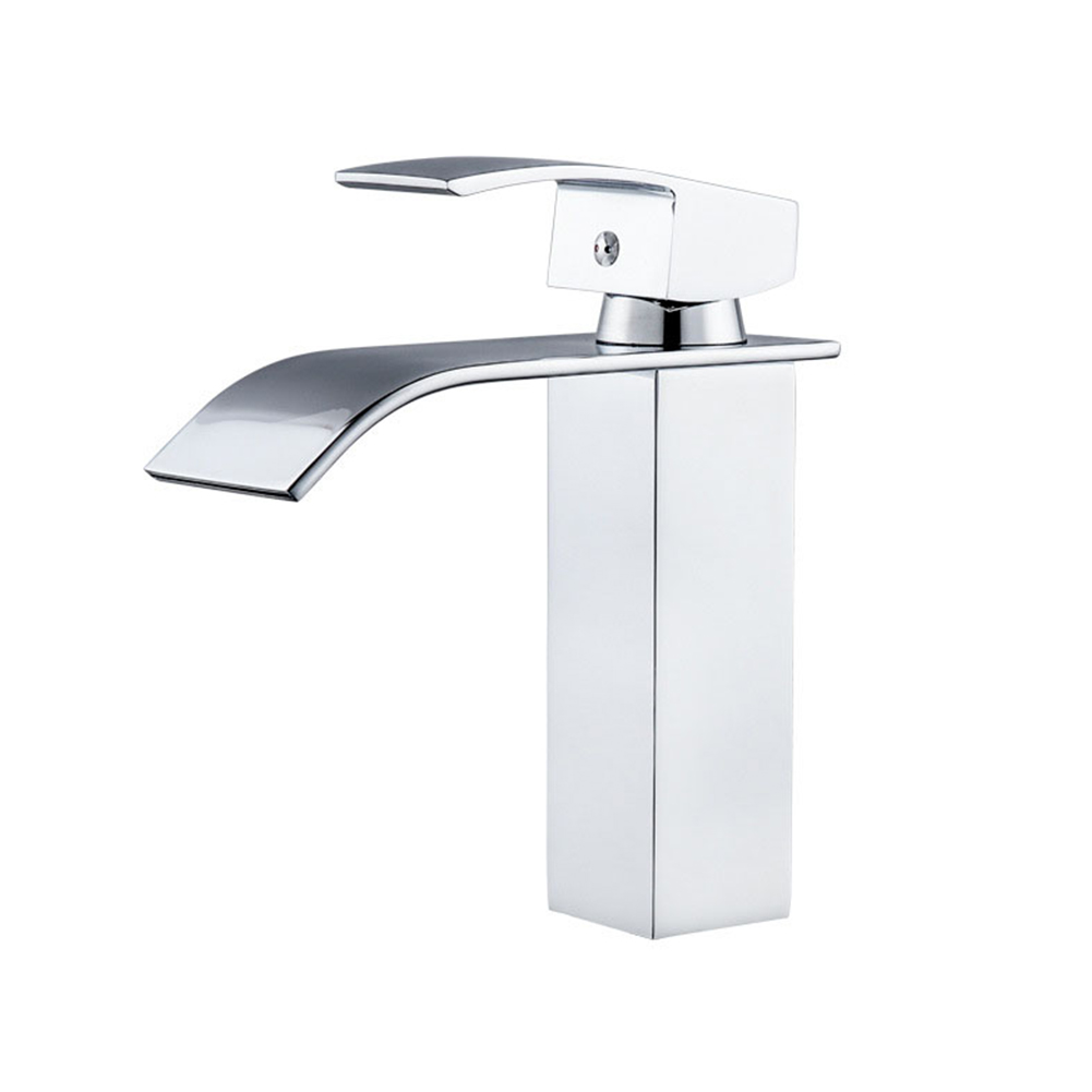 1Pc Kraan Badkamer Wastafel Wastafel Kranen Rvs Zilver Warm En Koud Mixer Water Tap Keramische Klep Voor Badkamer