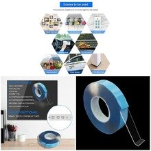 Multifunctional Double-Sided Adhesive Tape Traceless Washable Removable Blue Tapes BJStore