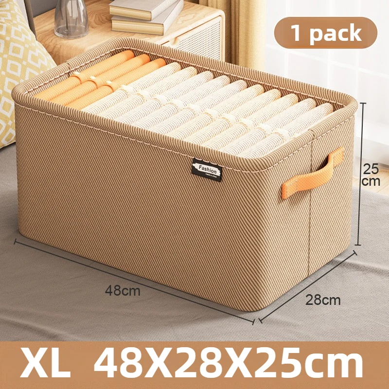 Organisateur de placard, organisateurs de tiroirs, boîte de rangement pour pantalons en jean, organisateur de vêtements de garde-robe, organisateur de tiroirs pour chaussettes et T-Shirt: BEIGE