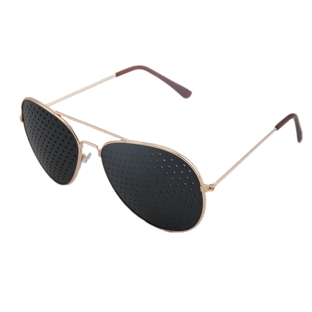 Radfahren Brillen Stift See Sonnenbrille Auge Ausbildung Glas Nadelloch Brille Camping unisex Brillen ÜSpund Ich bin Freien Sport SehvermöGen: Rose Gold