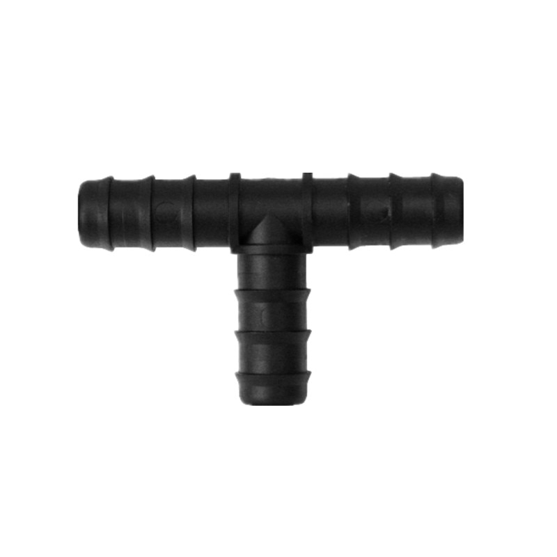 16mm 20mm 25mm Tee Insert Barb Connector Poly Hose Barbed Connector Greenhouse Watering Micro Sprinkler Drip Fittings