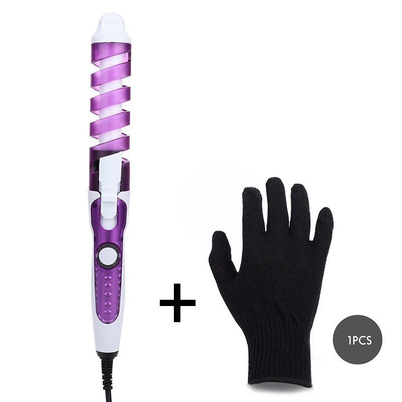 Rizador de pelo con , tenacillas en espiral mágicas, Herramienta de Peinado eléctrica de calentamiento rápido: Set 3