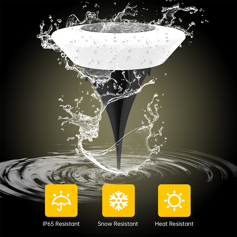 1-20Pack Solar Lights Outdoors Lamp 360° LED Floor Lights IP65 Waterproof with On/Off for Garden Yard Backyard Driveway Patio