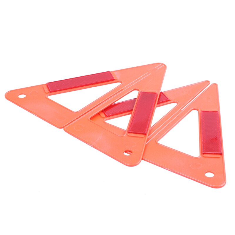 Car Emergency Breakdown Warning Triple-cornered Sign Red Reflective Safety Hazard Travel in