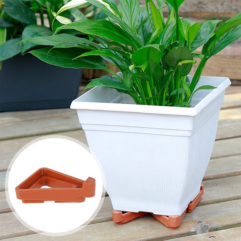 Flower/Plant Pot Feet, 24PCS Invisible Flower Pot Risers Feet Lifters Toes Lifters Supports Suitable Sector
