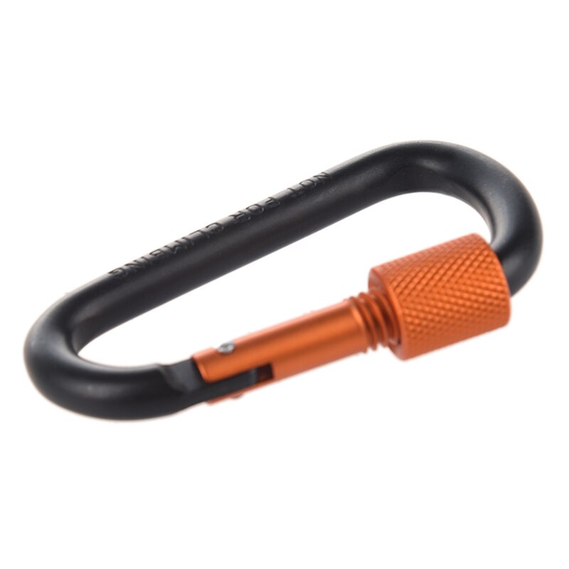 Aluminium sleutelhanger clip dossierkoffer flexibele gereedschapstas sleutelhanger organizer, zwart