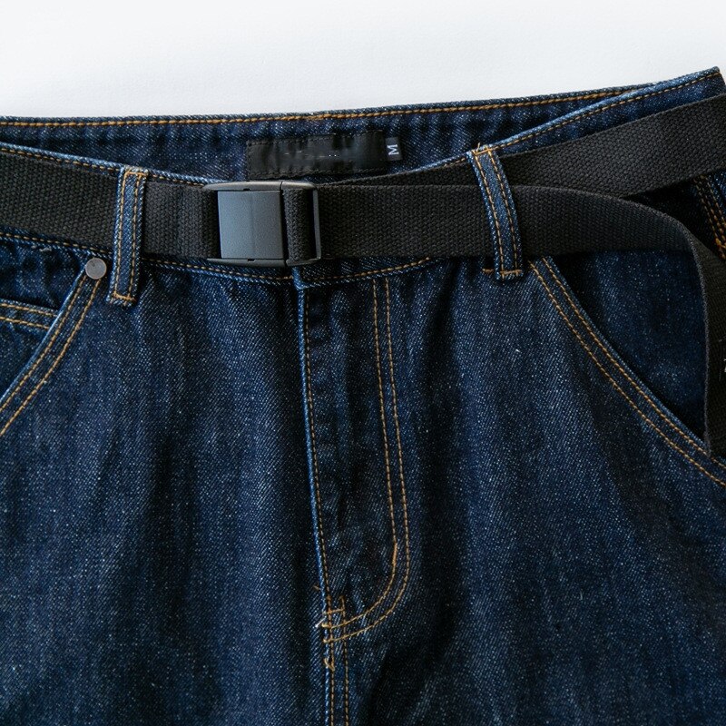 Pantalones vaqueros de pierna ancha para hombre, pantalón para escalada al aire libre, Trekking, Camping, trabajo de carga, pretina recta, empalme, primavera y otoño
