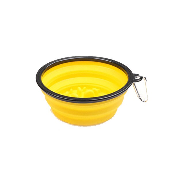 Juguetes Para Perros con tratamiento alimenticio, comedero educativo, juguetes de puzle para perros, juego interactivo de entrenamiento IQ, antiahogo juguete, comedero más lento: Amarillo