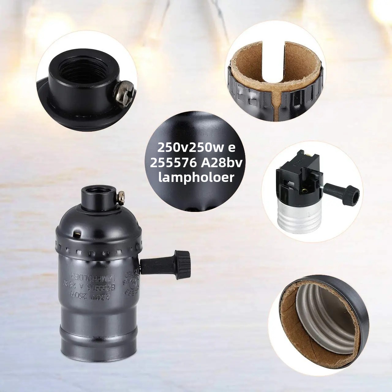 4 kleuren Vintage Edison E26 E27 Schroef Lamp Aluminium Shell Base Lamphouder Hanger Verlichting Socket Plafondlamp Adapter
