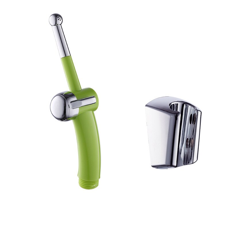 Håndholdt køkken badeværelse vandhane toilet sæde bidet sprøjtesæt: Grøn