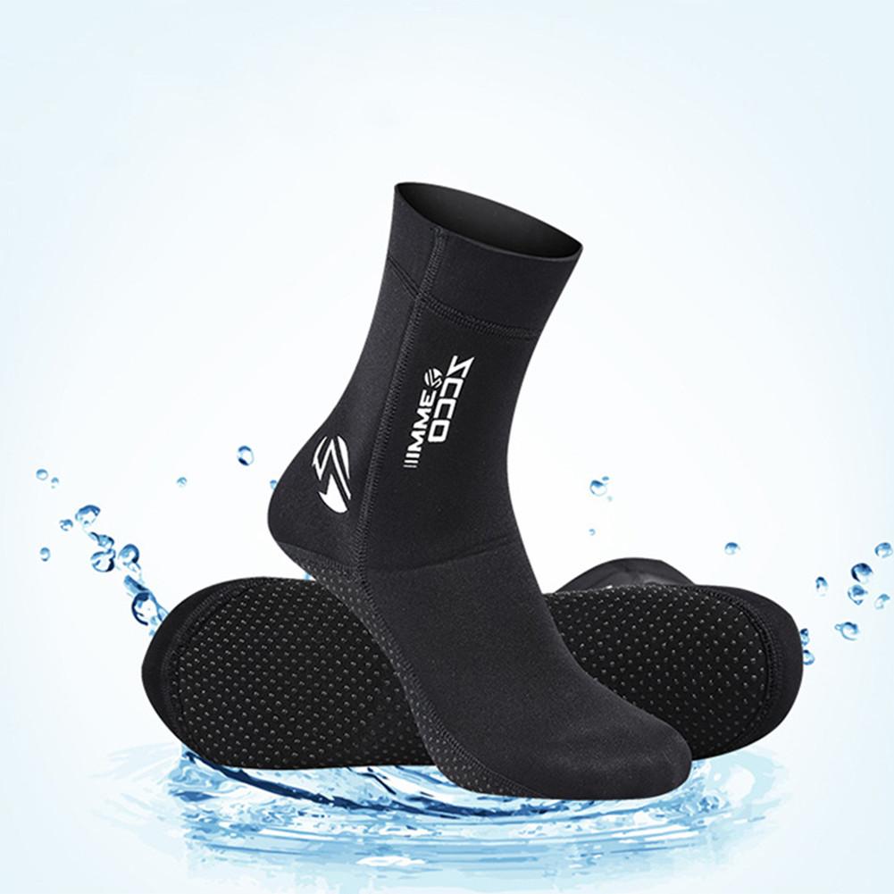 3mm neoprene engrossar meias de mergulho botas de mergulho para surf snorkeling meias de natação de inverno neoprene non-slip quente sapatos à beira-mar