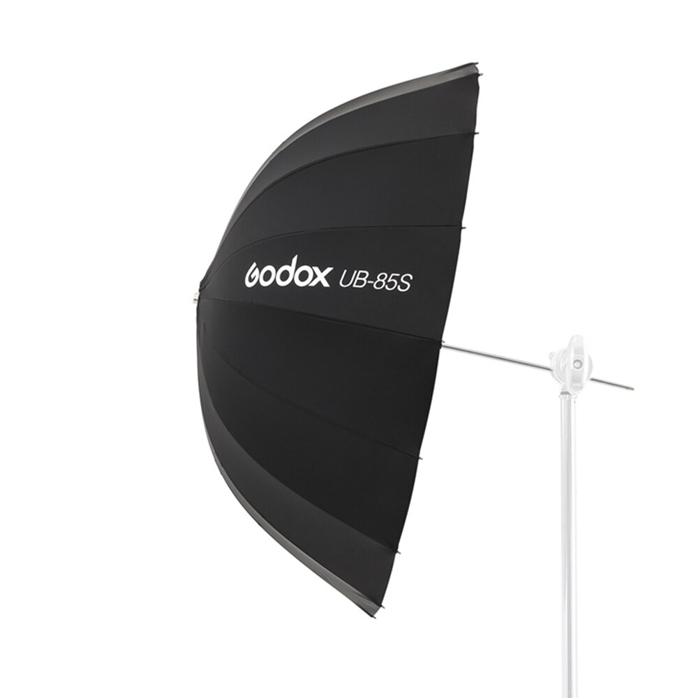 Godox UB-85S 33,5 zoll 85cm Parabolischen Schwarz Reflektierende Regenschirm Studio Licht Regenschirm mit Schwarz Silber Diffusor Abdeckung Tuch