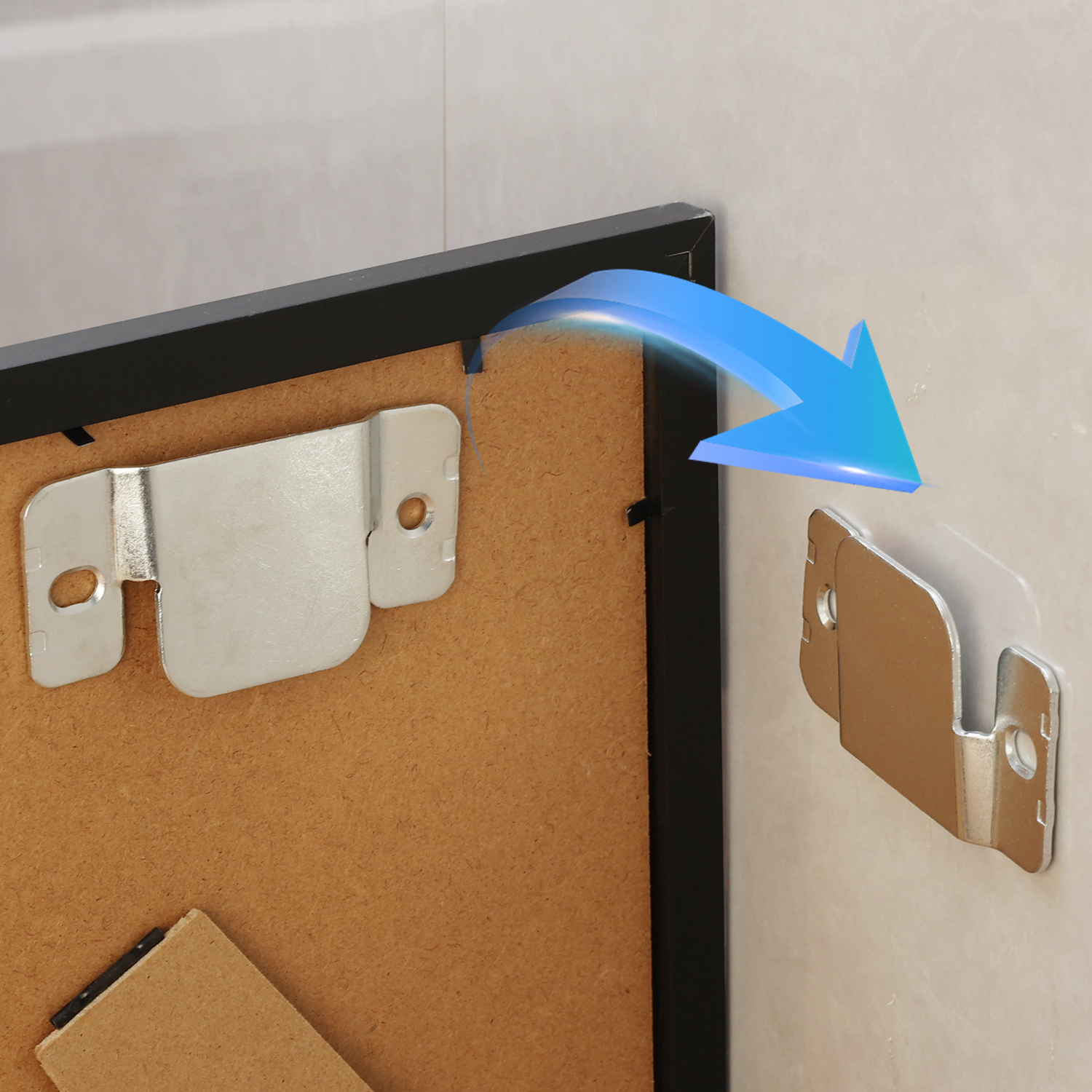 Universele metalen connectoren Inbouw fotolijst Sectionele in elkaar grijpende meubelbeugels Bankconnector Banklinker