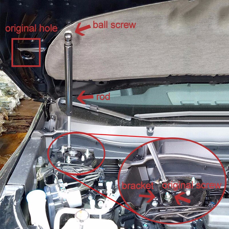 Speedwow front motorhjelm lift gas støddæmper spjæld lift support støtteben for nissan qashqai  j10