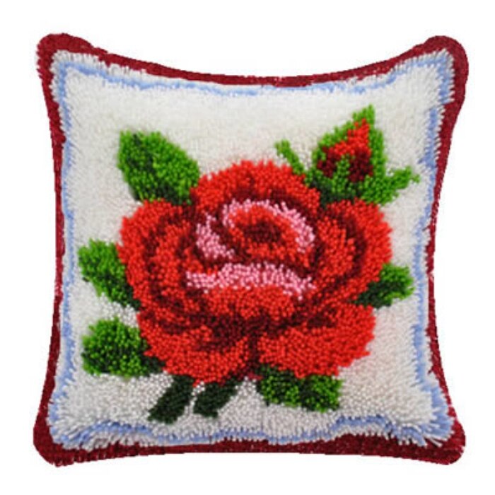 Bloem Klink Haak Smyrna Smyrna Knop Pakket Knoop Kussen Coussin Haak Loquet Klink Haak Kit Knooppakket Tapijt Kussen Heek: W-BZ515-43-43
