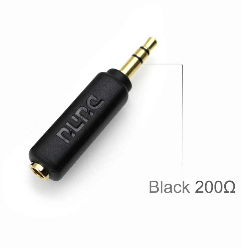 DUNU Adaptador de resistência para fone de ouvido 30Ω 75Ω 200Ω 3,5mm jack Plugue com cancelamento de ruído para MP3 HiFi Player Smartphone PC AMP: Cáqui