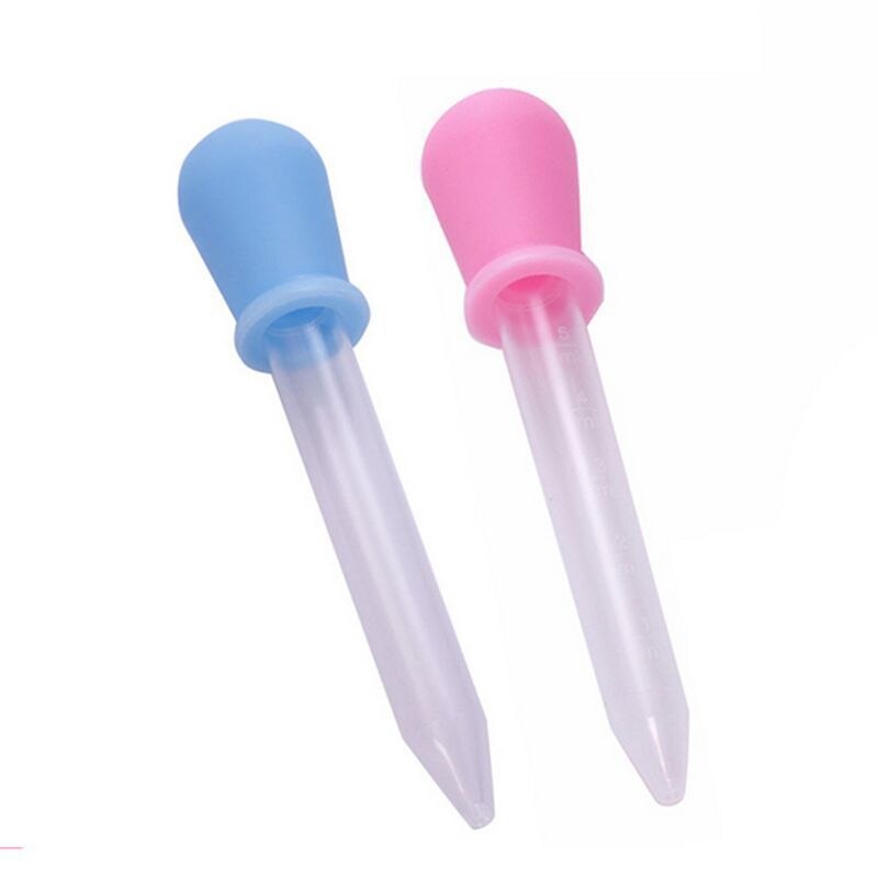 5ML Dropper Burette for Baby Feeding Utensils Clear Plastic Pipette Feed Liquid Food Medicine 2 Colors