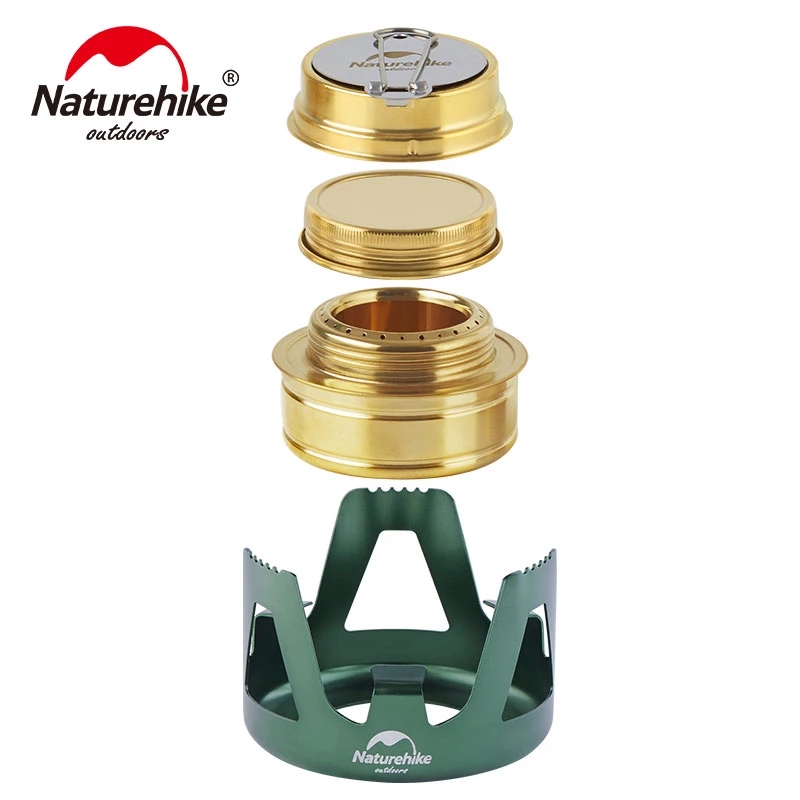 Naturehike-estufa portátil de Alcohol para acampar, quemador de Alcohol sólido, líquido, para exteriores