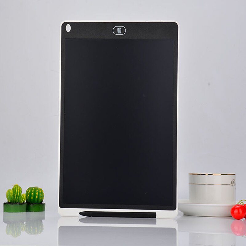 Portable 12" LCD Writing Tablet Digital Drawing Tablet Handwriting Pads Electronic Tablet Board ultra-thin Board with pen 1pcs: White
