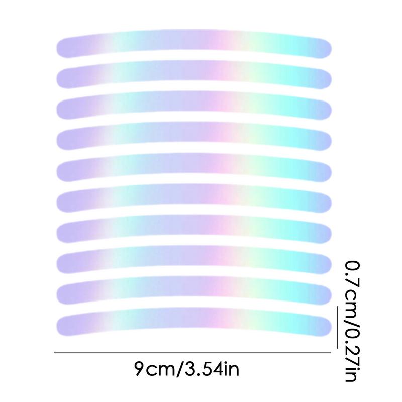 20 pz/borsa raggi ruota di bicicletta adesivo riflettente tubo striscia di luce di avvertimento fai da te 9 cm MTB ciclismo riflettente adesivi per cerchioni fai da te
