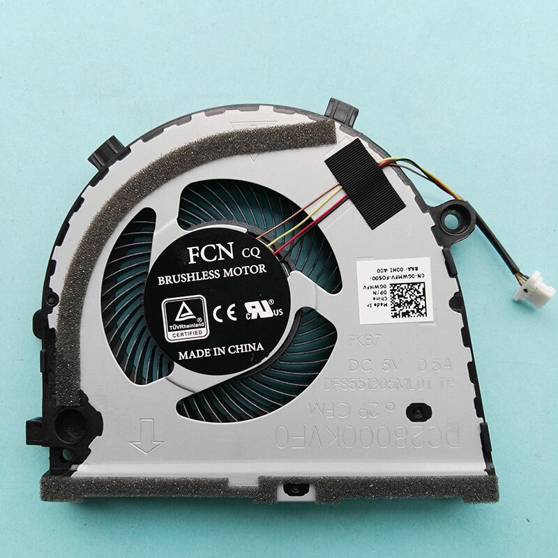 orignal CPU GPU FAN for Dell G3 G3-3579 3779 G5 5587 15 5587 series cooling fan cooler 0TJHF2 TJHF2 0GWMFV GWMFV