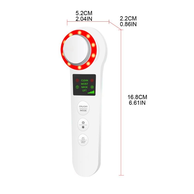 Iontoforese Koud Gezicht Microstroom Import Anti-Rimpel Gezicht Lifting