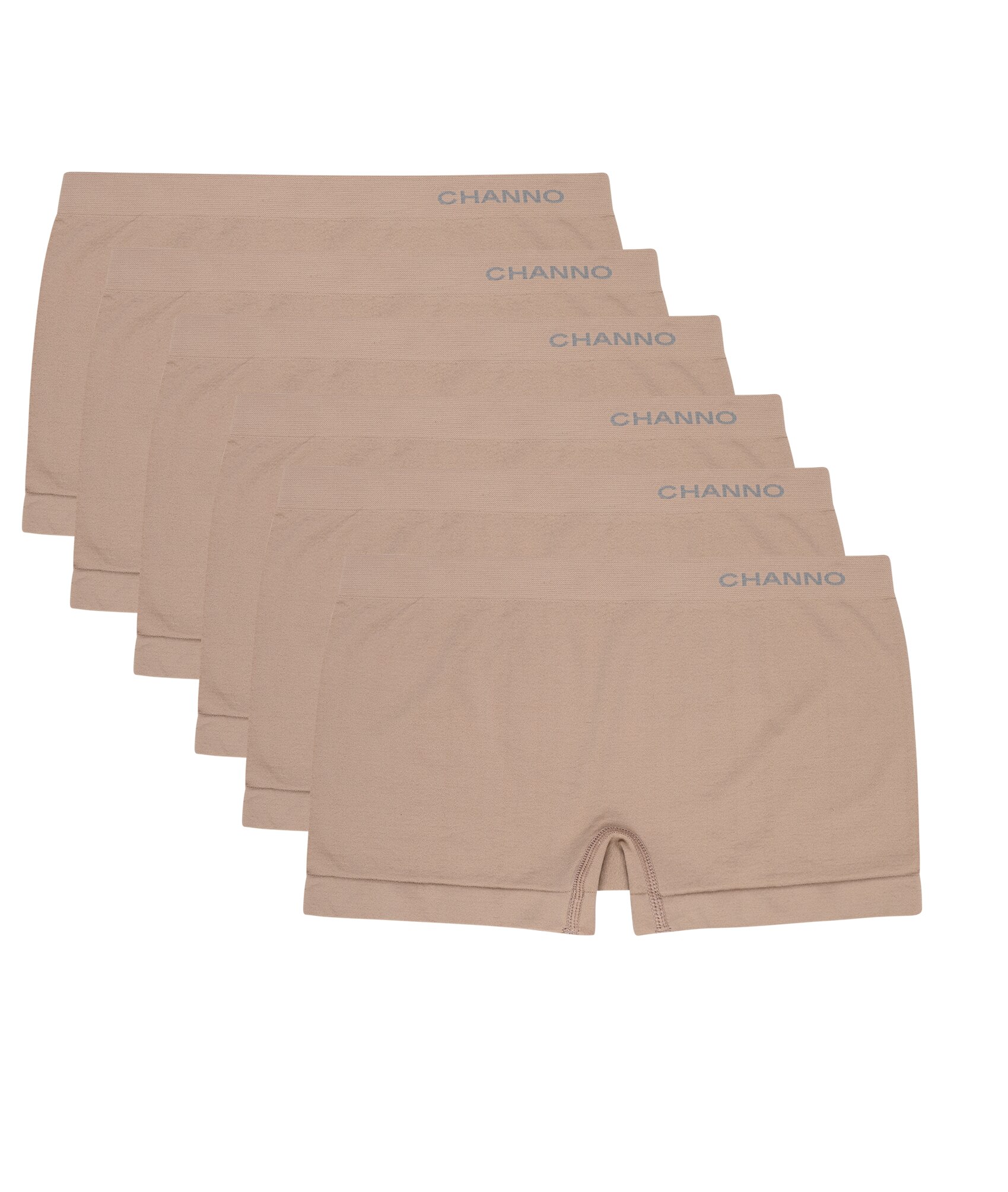 Channo Bragas Culotte Shorts de Lycra Sin Costuras Suaves y Cómodos (Pack de 1 o 6): Vison / S-M