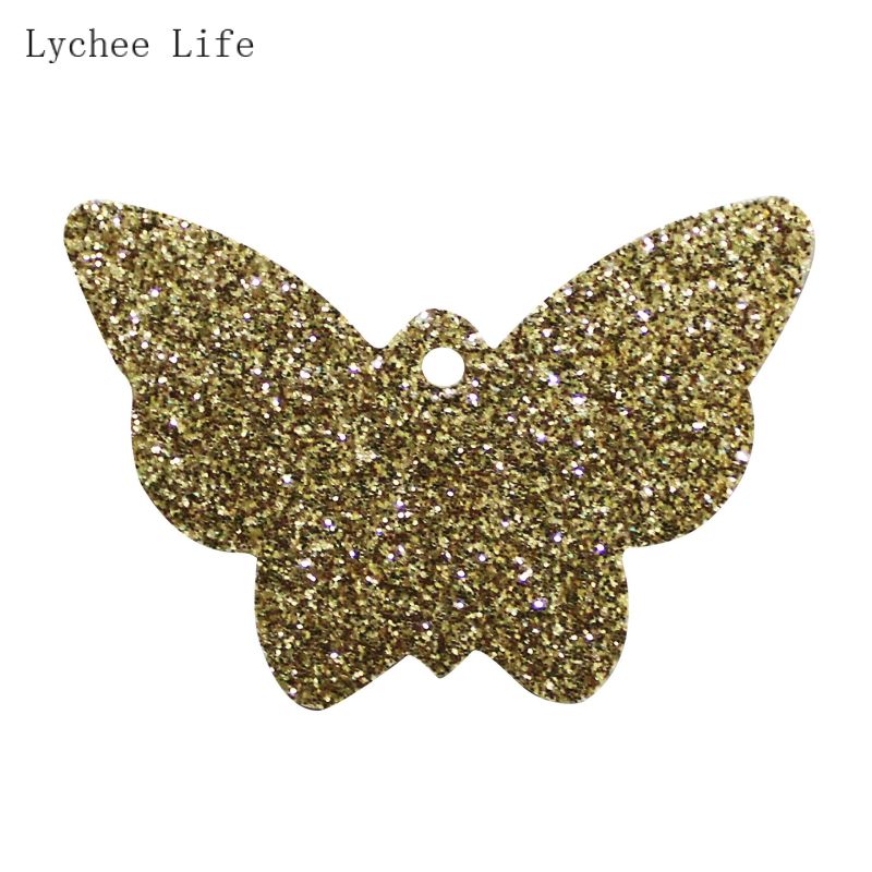 Lychee Leven 10 Stks/partij Vlinder Lederen Pads Handgemaakte Diy Oorbellen Oorsteker Sieraden Materiaal Leer Maken Accessoires: 1