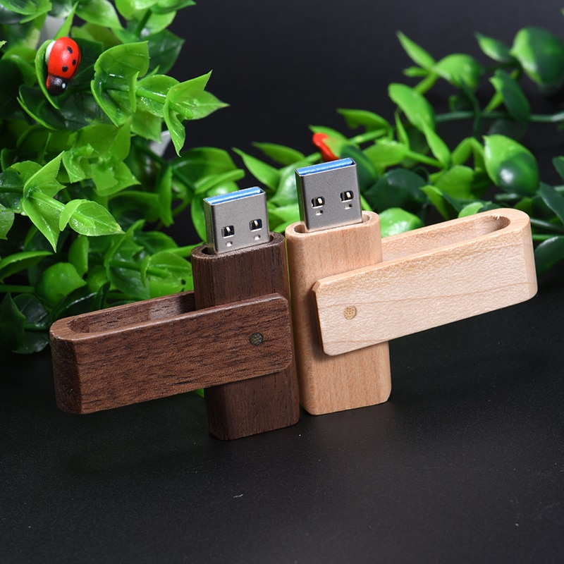 Jaster Maple Houten Squre Foto Doos & Maple Usb 2.0 4 Gb/8 Gb/16 Gb/32 gb/64 Gb Flash-geheugenstick (Custom Logo)