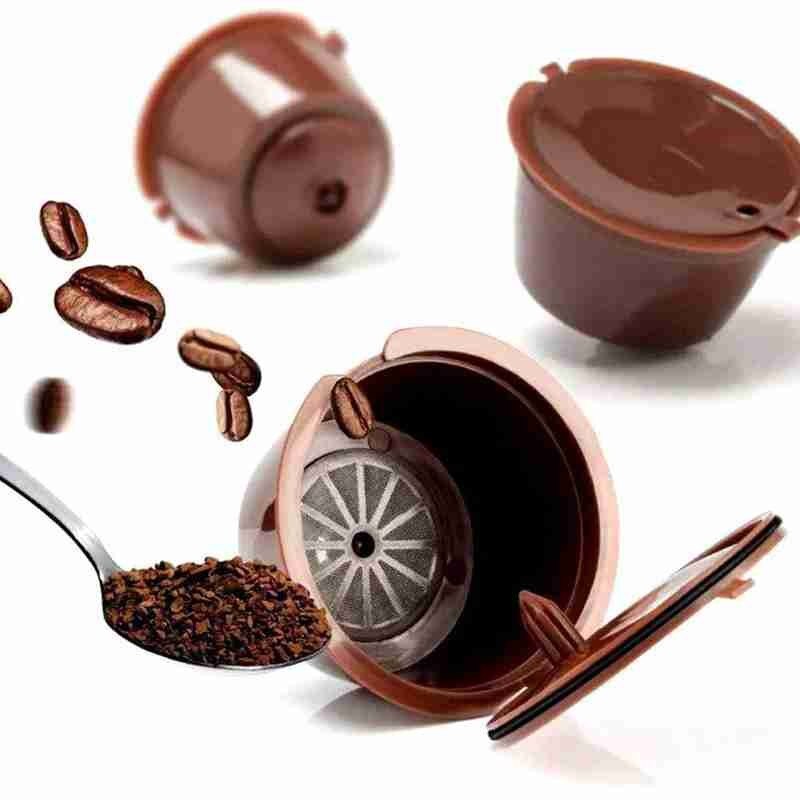 3/6pcs Reusable Coffee Capsule Cup Plastic Refillable Gusto Machine Dolce Compatible Dolche Coffee Filter Nescafe Coffee Gu U9X5