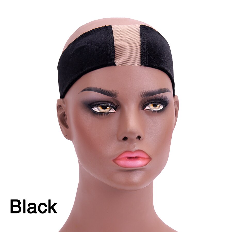 Alileader doux Velcro perruque poignée bande forte Fix bandeau antidérapant perruque poignée pour perruques Profession perruque accessoires Beige Grip: black