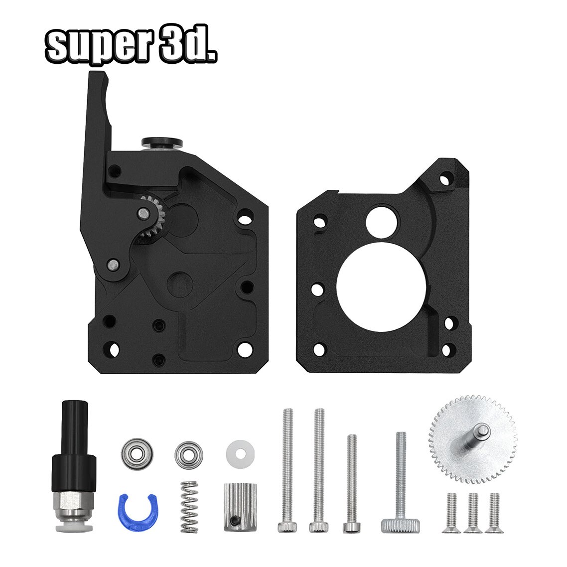 Extrusor Bowden de doble engranaje, totalmente metálico, derecho/izquierdo, para impresora 3d Mk8 CR10 Ender 3/5 Pro Anet a8 E10 Anycubic i3 mega