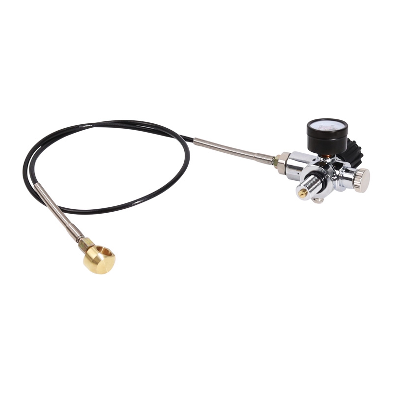 Pcp Scuba Opladen Valve Lucht Vullen Station Refill Adapter Met 400Bar 6000Psi Gauge Met M18X1.5 Threads