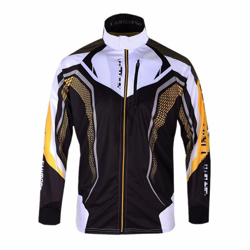 Vissen Kleren Vissen Shirt Man Outdoor Sporting Ademend Snel Droog Anti-Uv Vissen Kleding: YELLOW / 4XL