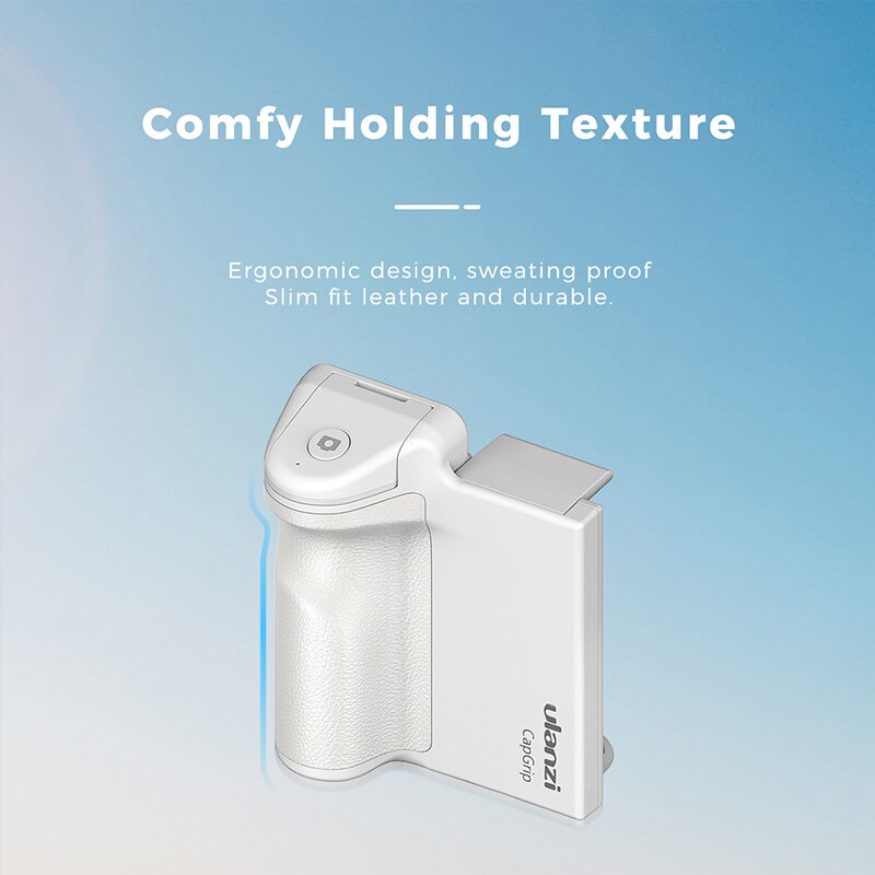 Ulanzi CapGrip Smartphone Gimbal Grip - Bluetooth Remote Control Stabilizer - Anti-Shake Handle