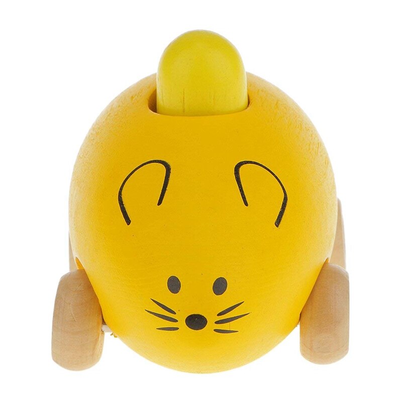 Kinderen Baby Speelgoed Mini Houten Geluid BB Muis Auto Vorm Model