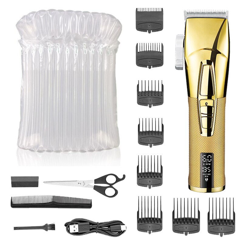 Kemei 5096 – tondeuse à cheveux professionnelle sans fil pour hommes, 2 vitesses réglables, rasoir électrique pour barbe, en lithium: with bubble