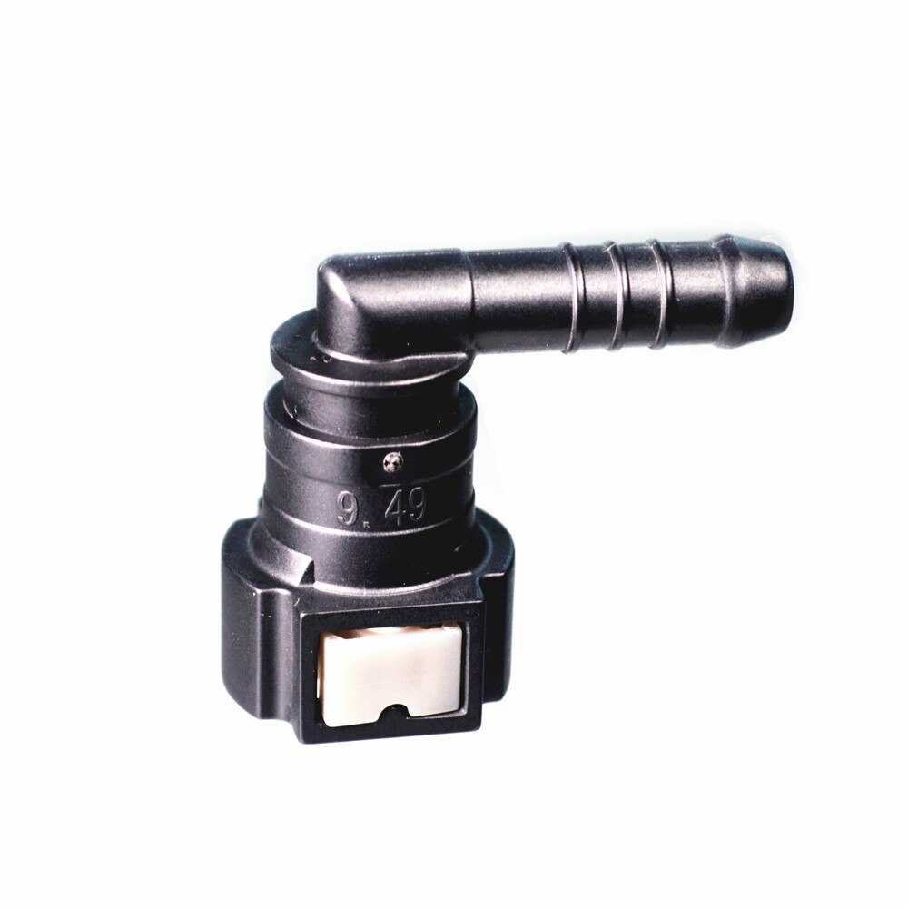 SAE3/8" Elbow Plastic Coupling Auto parts Fuel Line Fitting Connector Large Hose Connector,
