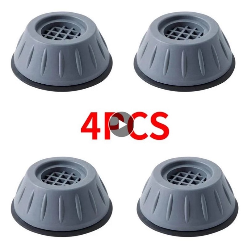 Almohadillas antivibración para los pies, alfombrilla de goma antivibración para lavadora, almohadilla antideslizante fija Universal para el hogar, 4 piezas