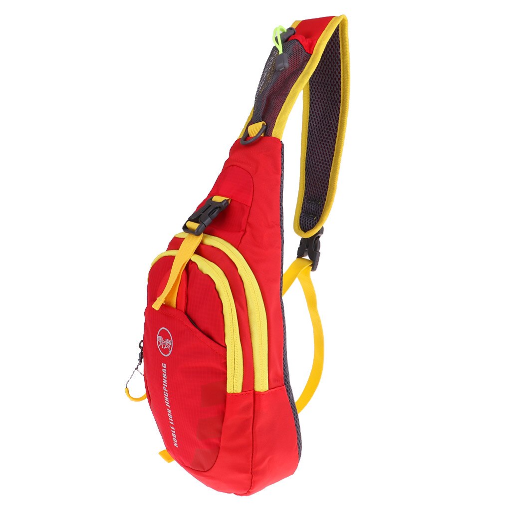 Men City Jogging Bags Nylon Bag Pack Travel Hiking Cross Body Messenger Shoulder Chest Bag Adjustable Shoulder Strap