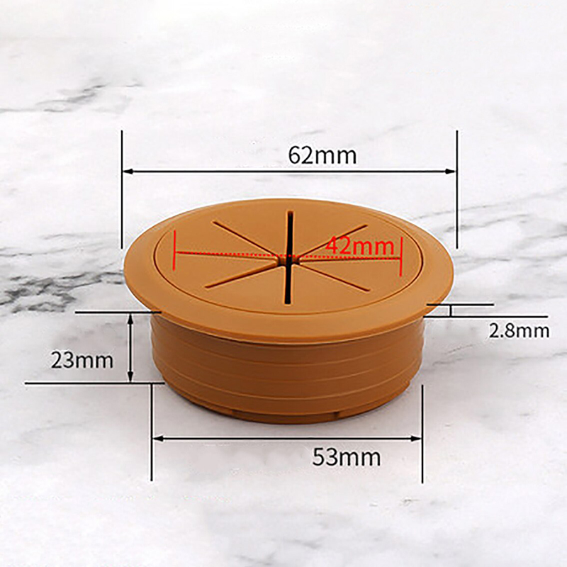 Alle Farben: 50 mm/53 mm/60 mm Schreibtisch, Tisch, ABS und Gummi, Kabellochkappen, PC-Computertisch, runde Draht-Netzte Tülle: Blau