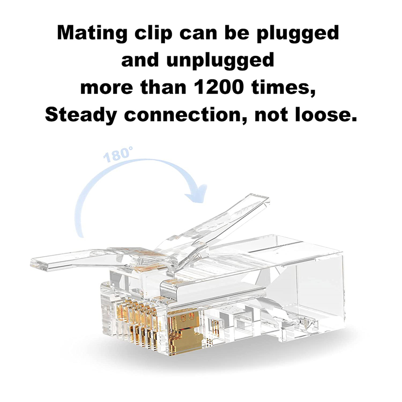 Easy RJ45 Crimper RJ45 Crimping Tool Hand Network Tools Kit With EZ Cat5 Cat5e Cat6 Modular Plugs And 6.5mm RJ45 Connector Caps