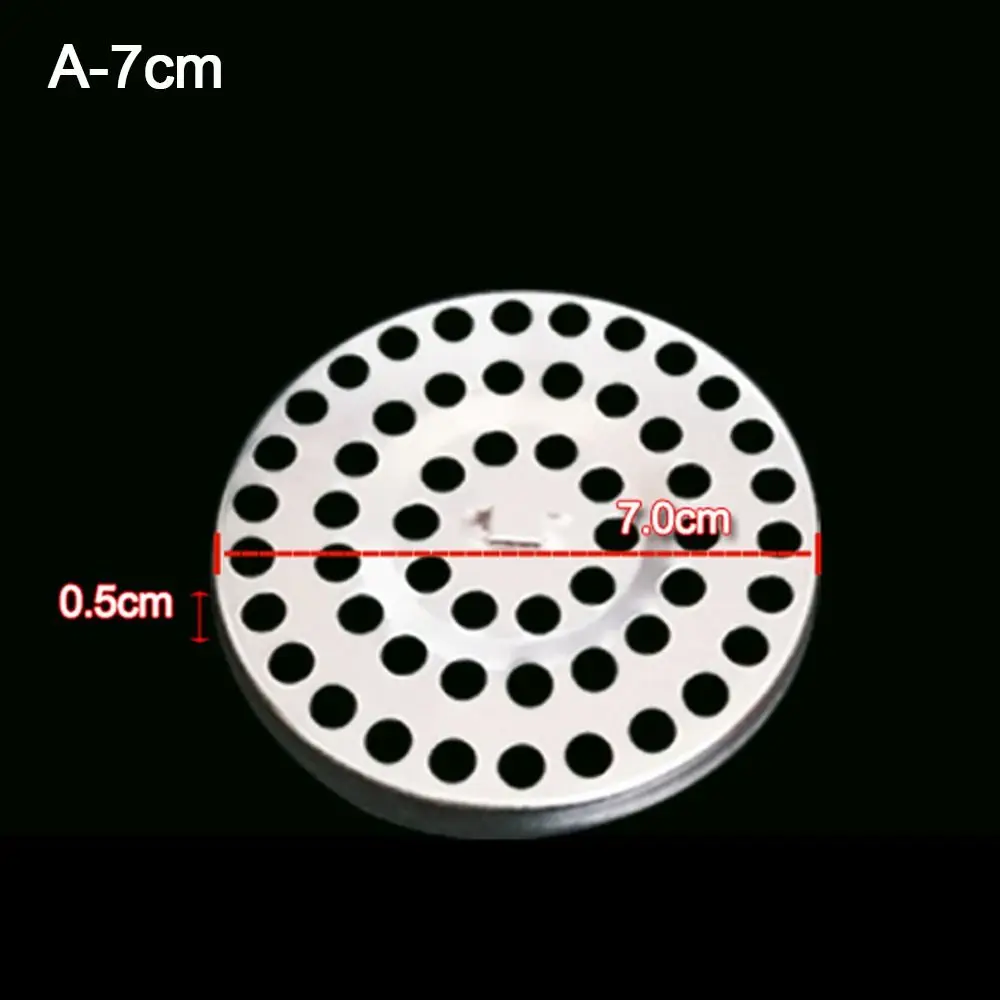 5 pz/impostato 4CM/5.4CM/6.5CM/7CM/7.5CM coperchio di scarico a pavimento in acciaio inossidabile filtro di scarico doccia rotondo anti-intasamento per bagno: Viola