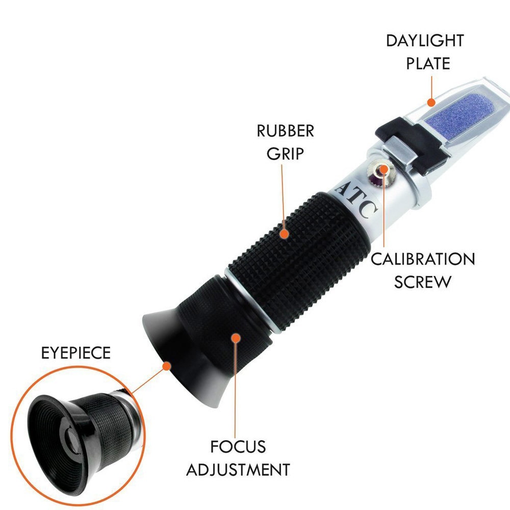 Newest Atc Refractometer For Automotive Antifreeze Tester Antifreeze Water Battery Wiping Washing Refractometer